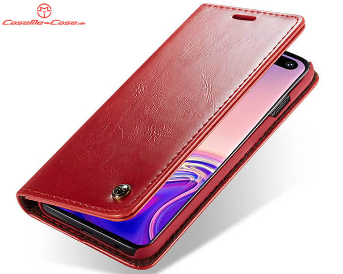 CaseMe Samsung Galaxy S10 Wallet Magnetic Flip Stand Leather Case