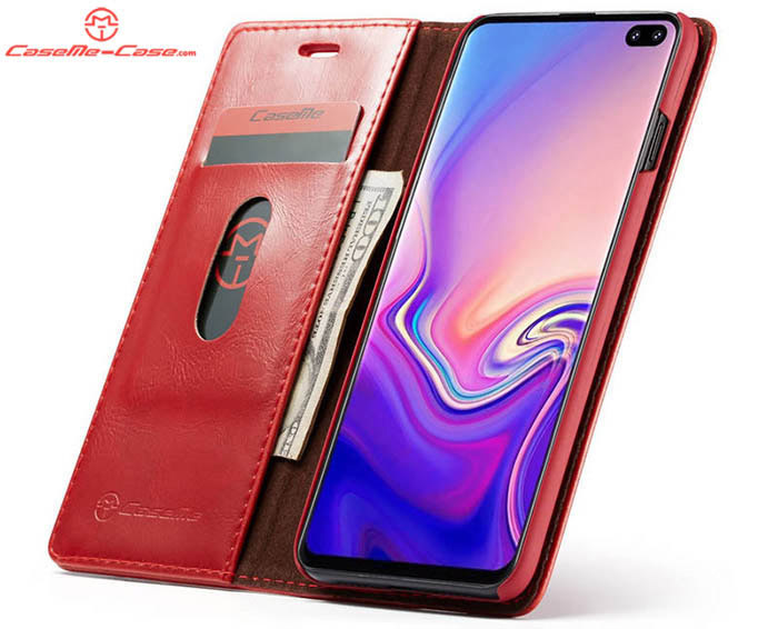 CaseMe Samsung Galaxy S10 Wallet Magnetic Flip Stand Leather Case