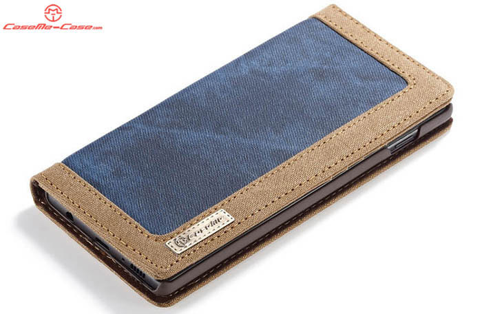 CaseMe Samsung Galaxy S10 Canvas Magnetic Flip Wallet Leather Case