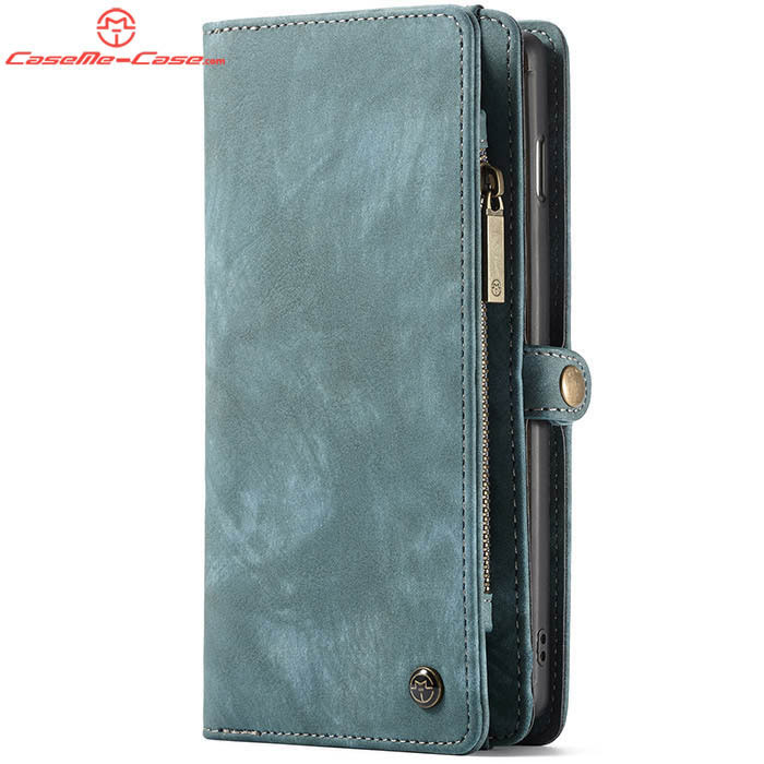 CaseMe Samsung Galaxy S10 Plus Zipper Wallet Magnetic Detachable 2 in 1 Folio Case