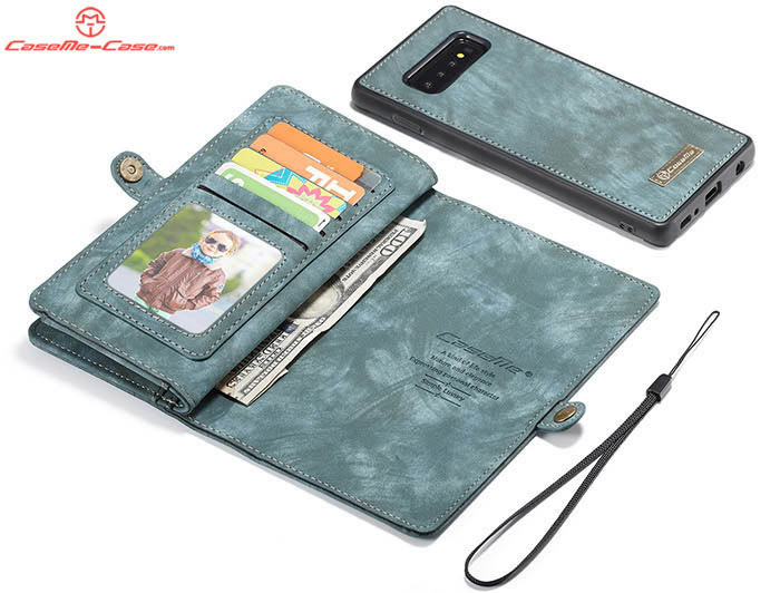 CaseMe Samsung Galaxy S10 Zipper Wallet Magnetic Detachable 2 in 1 Folio Case