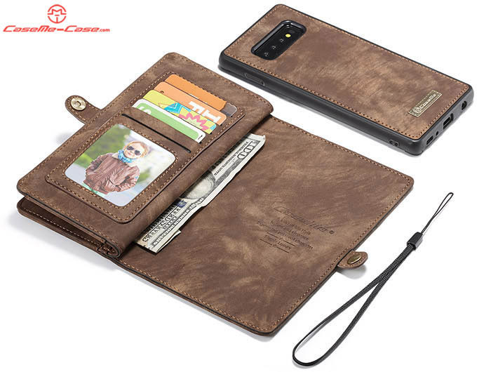 CaseMe Samsung Galaxy S10 5G Zipper Wallet Magnetic Detachable 2 in 1 Folio Case