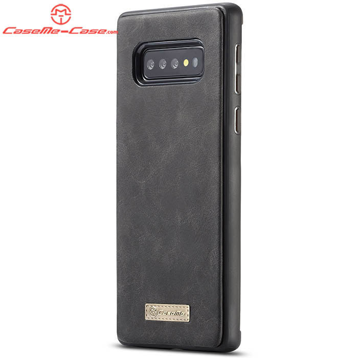 CaseMe Samsung Galaxy S10 Zipper Wallet Magnetic Detachable 2 in 1 Folio Flip Case