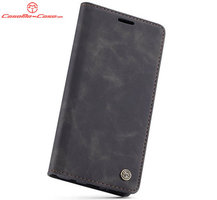 CaseMe Samsung Galaxy S10 Retro Wallet Kickstand Magnetic Flip Leather Case