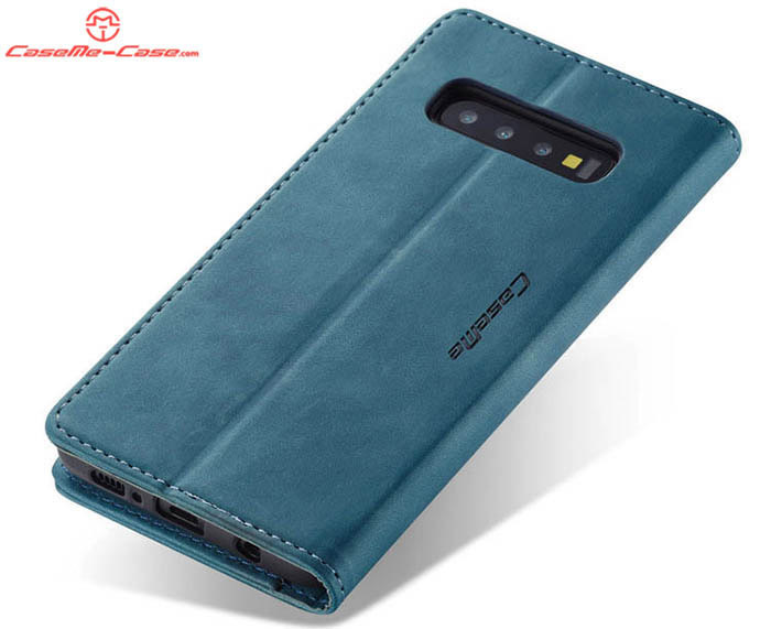 CaseMe Samsung Galaxy S10 5G Retro Wallet Kickstand Magnetic Flip Leather Case