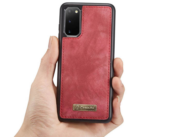CaseMe Samsung Galaxy S20 Zipper Wallet Magnetic Detachable 2 in 1 Folio Case