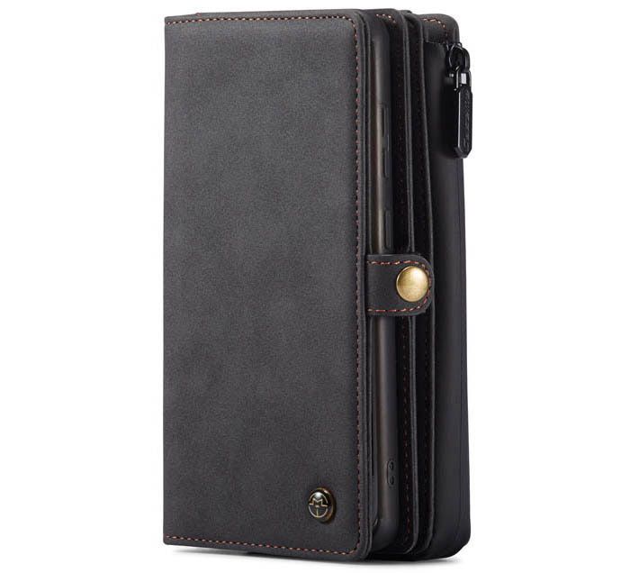 CaseMe Samsung Galaxy S20 Luxury Multi-Functional Zipper Wallet Magnetic Detachable 2 in 1 Folio Case