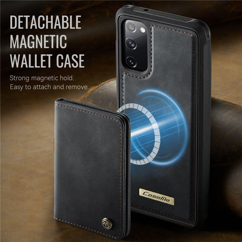 CaseMe Samsung Galaxy S20 FE 2-in-1 Magnetic Wallet Case