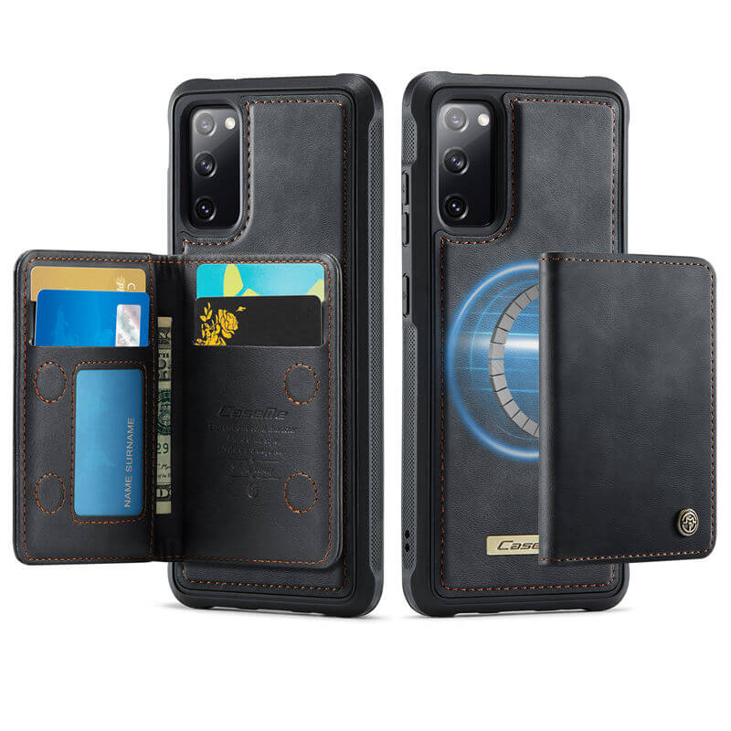 CaseMe Samsung Galaxy S20 FE 2-in-1 Magnetic Wallet Case