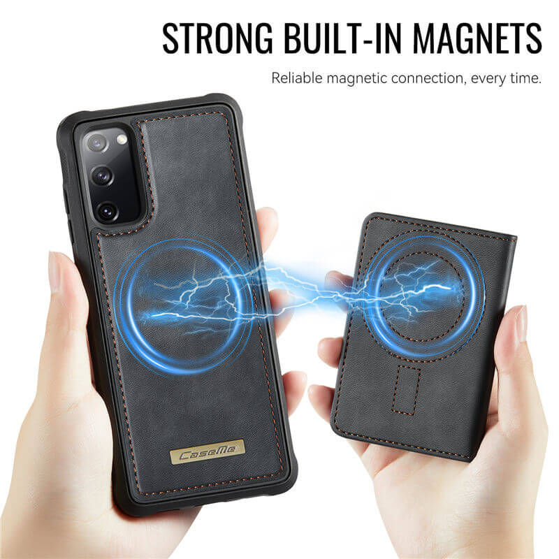 CaseMe Samsung Galaxy S20 FE 2-in-1 Magnetic Wallet Case