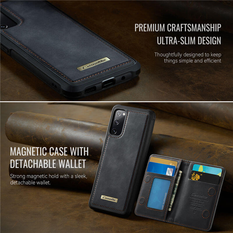 CaseMe Samsung Galaxy S20 FE 2-in-1 Magnetic Wallet Case