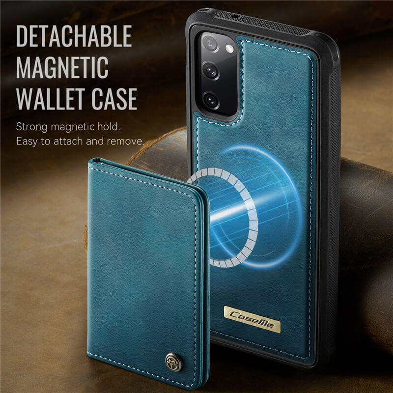 CaseMe Samsung Galaxy S20 FE 2-in-1 Magnetic Wallet Case