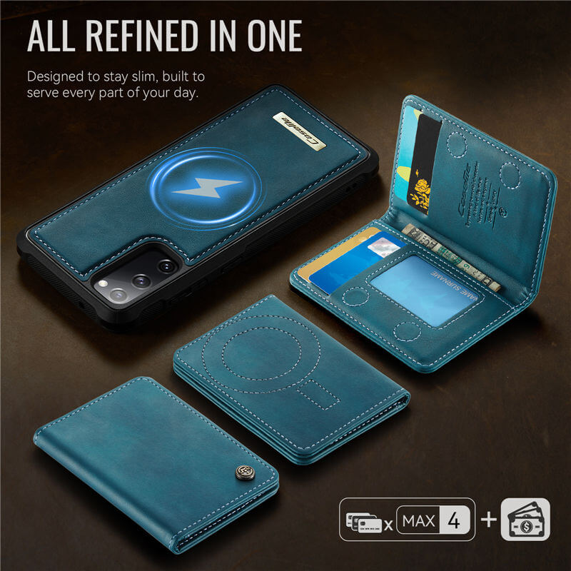 CaseMe Samsung Galaxy S20 FE 2-in-1 Magnetic Wallet Case