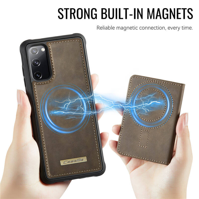 CaseMe Samsung Galaxy S20 FE 2-in-1 Magnetic Wallet Case