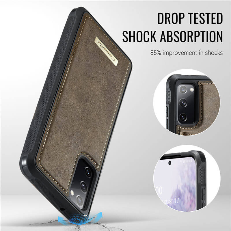 CaseMe Samsung Galaxy S20 FE 2-in-1 Magnetic Wallet Case