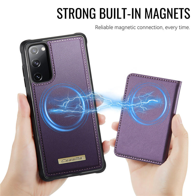 CaseMe Samsung Galaxy S20 FE 2-in-1 Magnetic Wallet Case