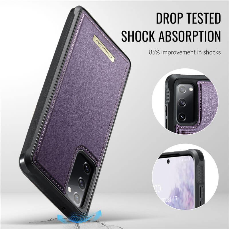 CaseMe Samsung Galaxy S20 FE 2-in-1 Magnetic Wallet Case