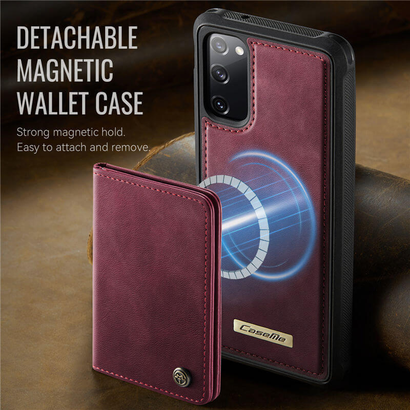 CaseMe Samsung Galaxy S20 FE 2-in-1 Magnetic Wallet Case