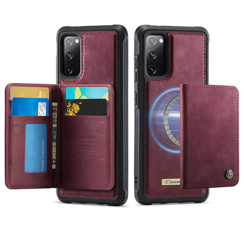 CaseMe Samsung Galaxy S20 FE 2-in-1 Magnetic Wallet Case