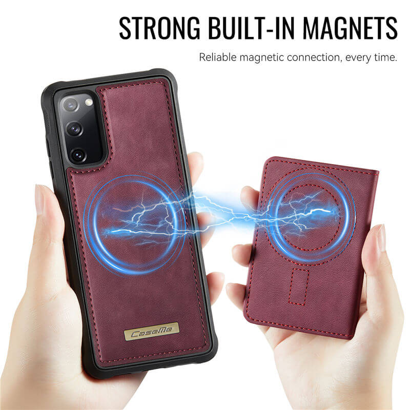 CaseMe Samsung Galaxy S20 FE 2-in-1 Magnetic Wallet Case