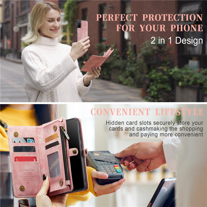 CaseMe Samsung Galaxy S20 Plus Wallet Case with Wrist Strap