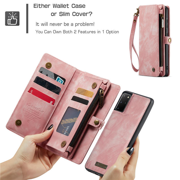 CaseMe Samsung Galaxy S20 Plus Wallet Case with Wrist Strap