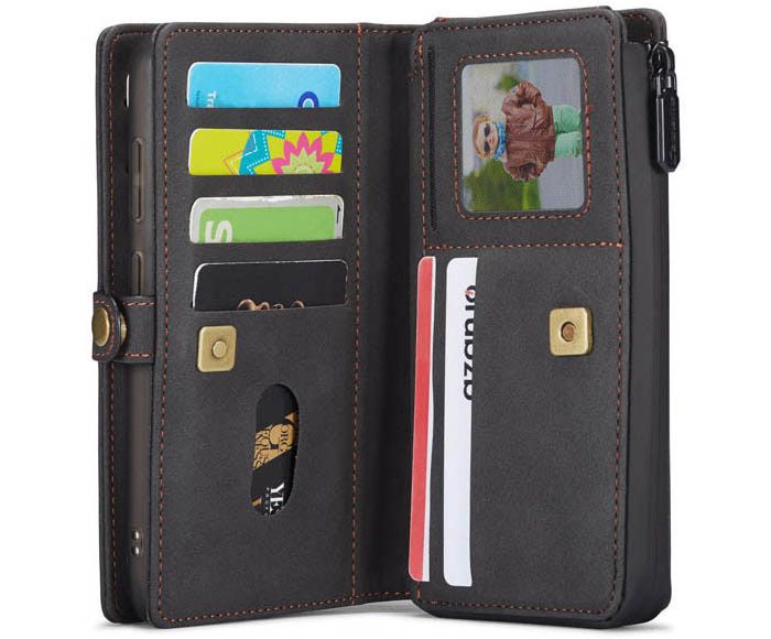 CaseMe Samsung Galaxy S20 Plus Luxury Multi-Functional Zipper Wallet Magnetic Detachable 2 in 1 Folio Case