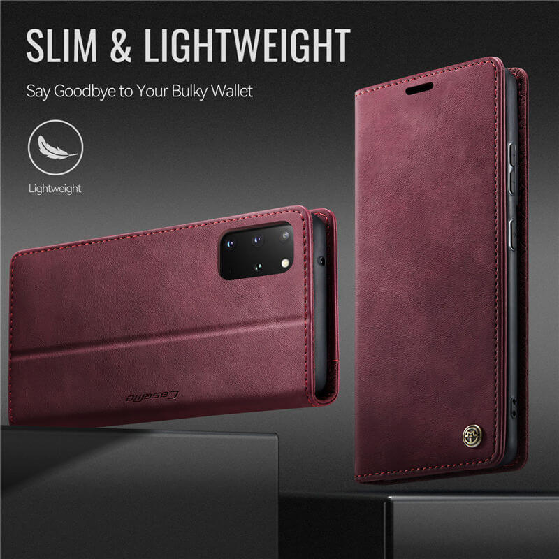 CaseMe Samsung Galaxy S20 Plus Magnetic Wallet Case with RFID Blocking