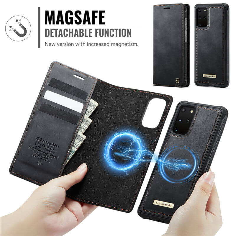 CaseMe Samsung Galaxy S20 Plus 2-in-1 Magnetic Wallet Case with RFID Blocking
