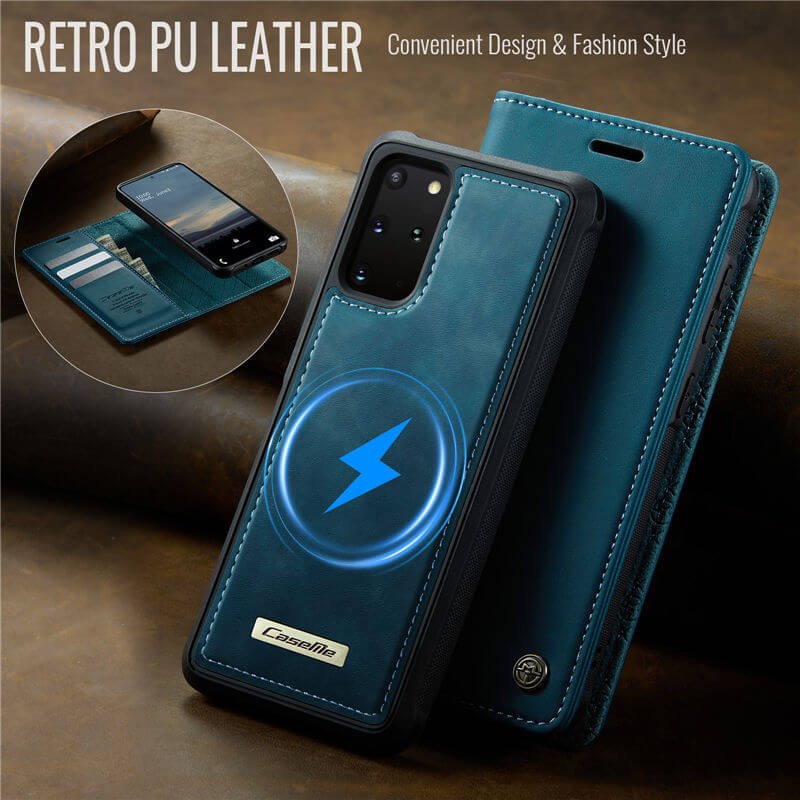 CaseMe Samsung Galaxy S20 Plus 2-in-1 Magnetic Wallet Case with RFID Blocking