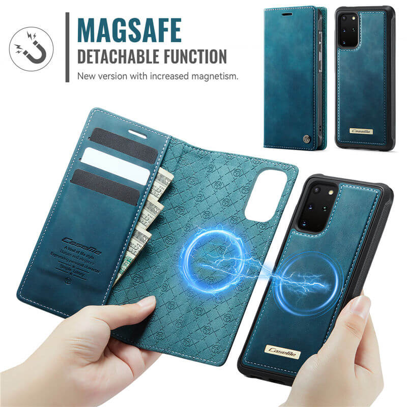 CaseMe Samsung Galaxy S20 Plus 2-in-1 Magnetic Wallet Case with RFID Blocking