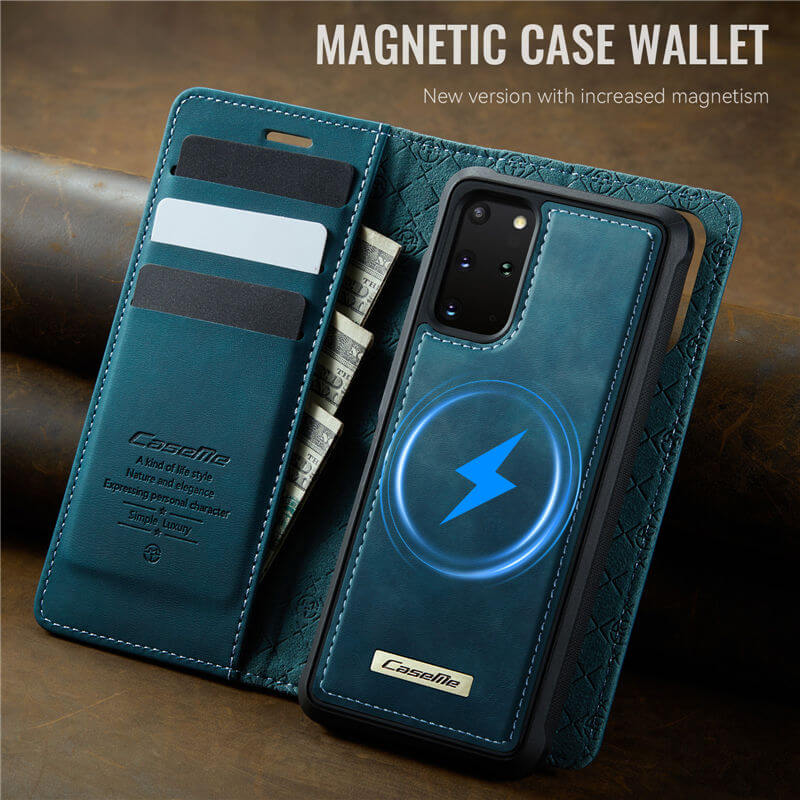 CaseMe Samsung Galaxy S20 Plus 2-in-1 Magnetic Wallet Case with RFID Blocking