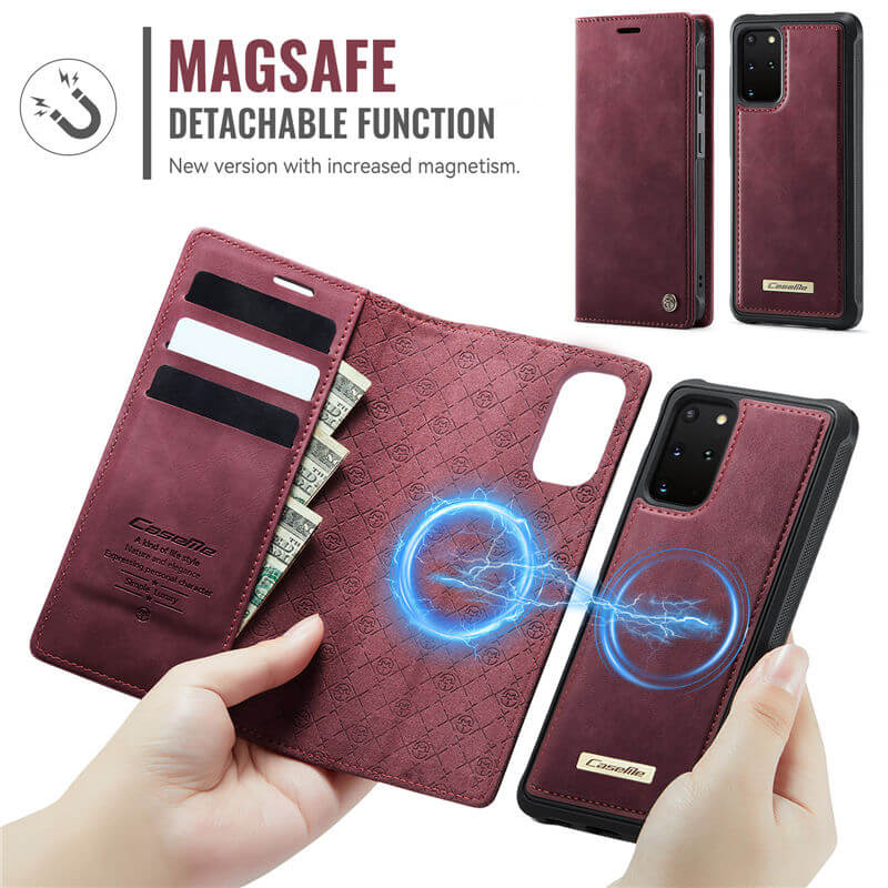 CaseMe Samsung Galaxy S20 Plus 2-in-1 Magnetic Wallet Case with RFID Blocking