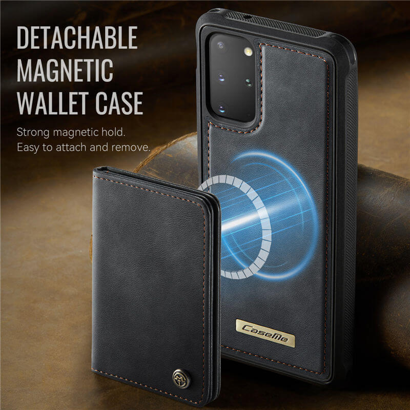 CaseMe Samsung Galaxy S20 Plus 2-in-1 Magnetic Wallet Case