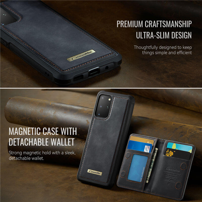 CaseMe Samsung Galaxy S20 Plus 2-in-1 Magnetic Wallet Case