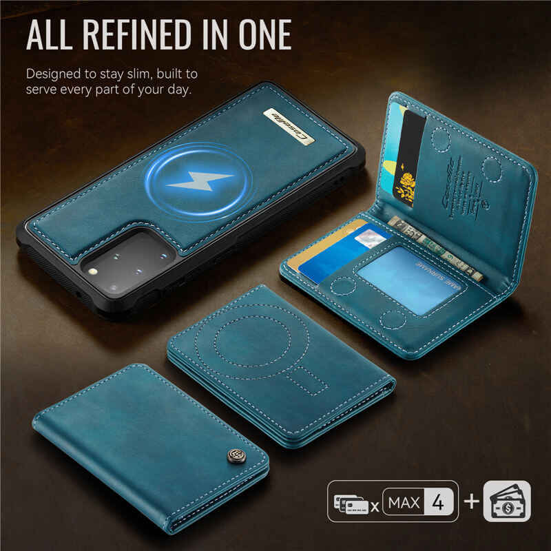 CaseMe Samsung Galaxy S20 Plus 2-in-1 Magnetic Wallet Case