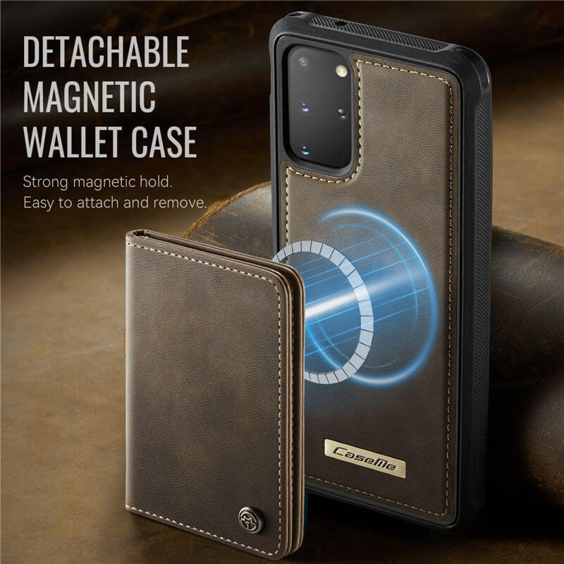 CaseMe Samsung Galaxy S20 Plus 2-in-1 Magnetic Wallet Case