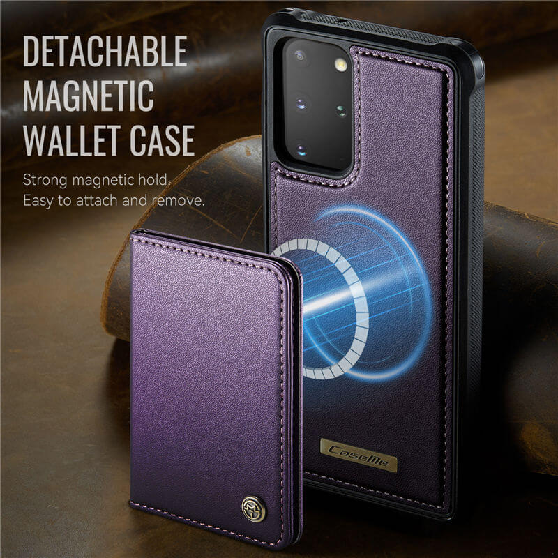 CaseMe Samsung Galaxy S20 Plus 2-in-1 Magnetic Wallet Case