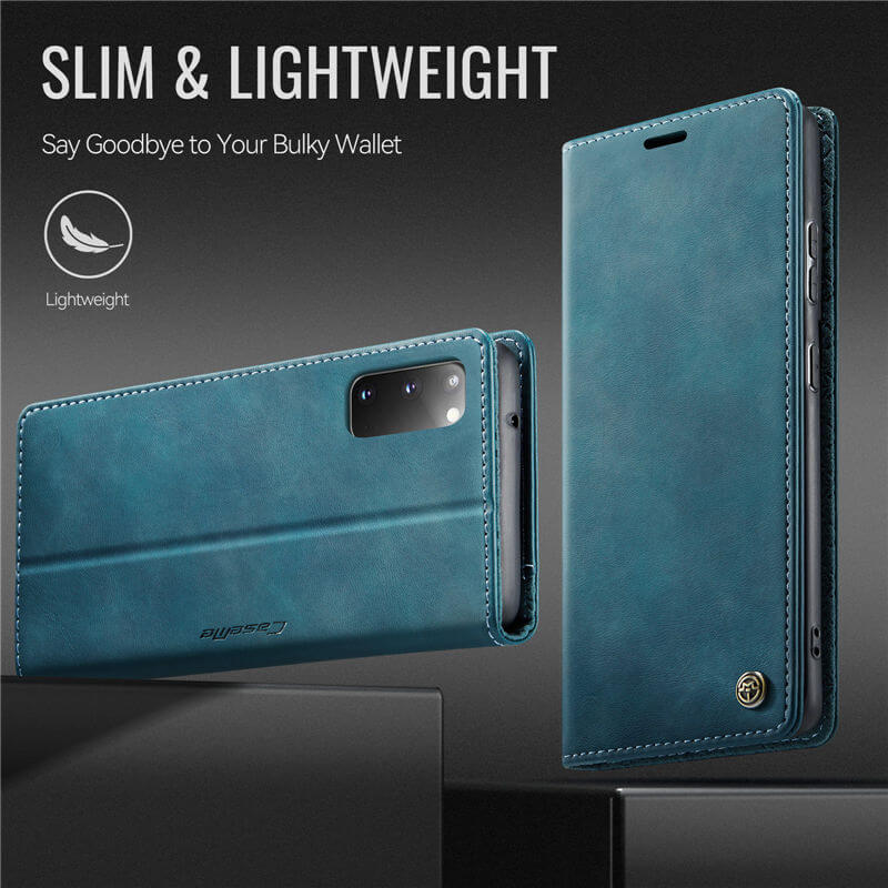 CaseMe Samsung Galaxy S20 Magnetic Wallet Case with RFID Blocking