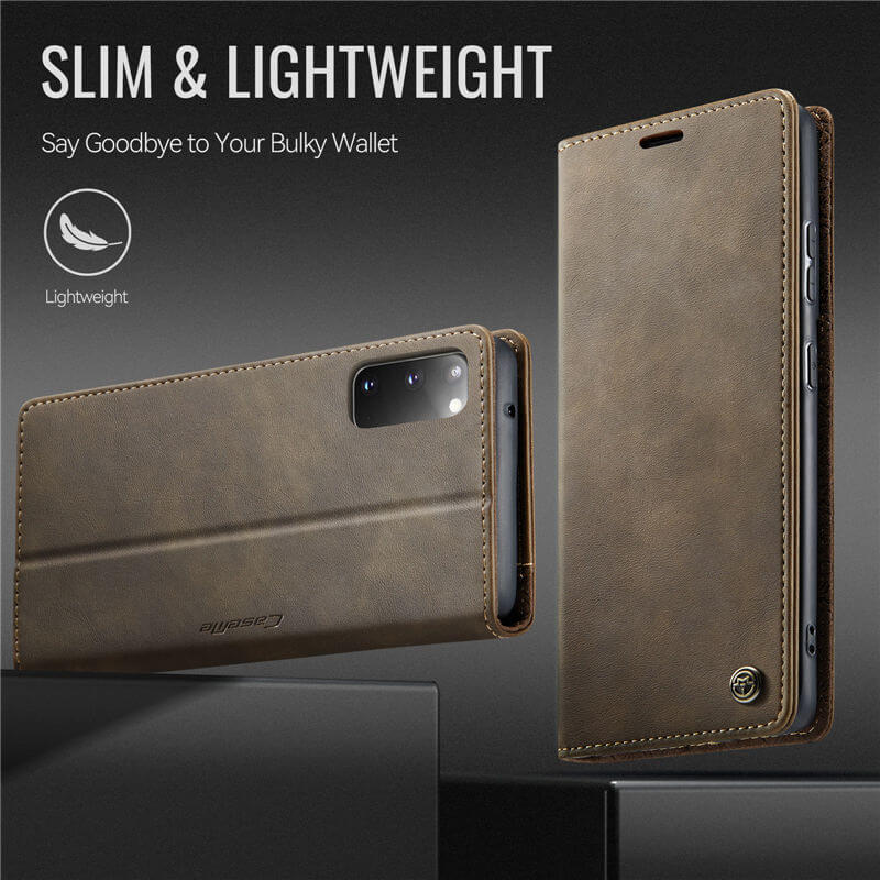 CaseMe Samsung Galaxy S20 Magnetic Wallet Case with RFID Blocking
