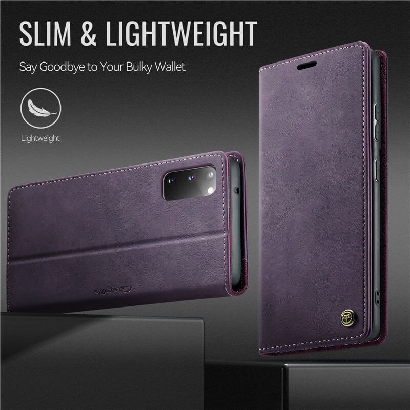 CaseMe Samsung Galaxy S20 Magnetic Wallet Case with RFID Blocking