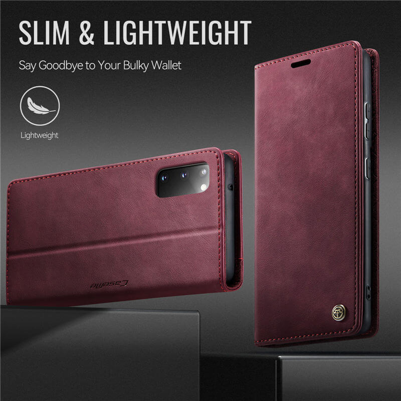 CaseMe Samsung Galaxy S20 Magnetic Wallet Case with RFID Blocking