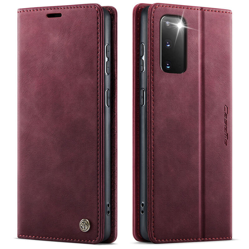 CaseMe Samsung Galaxy S20 Magnetic Wallet Case with RFID Blocking