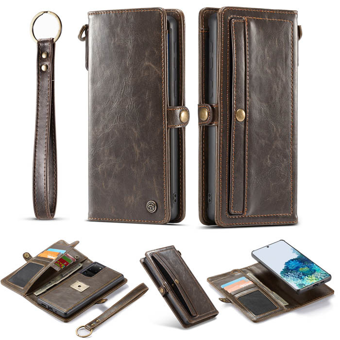CaseMe Samsung Galaxy S20 Ultra Wallet Magnetic Case Coffee