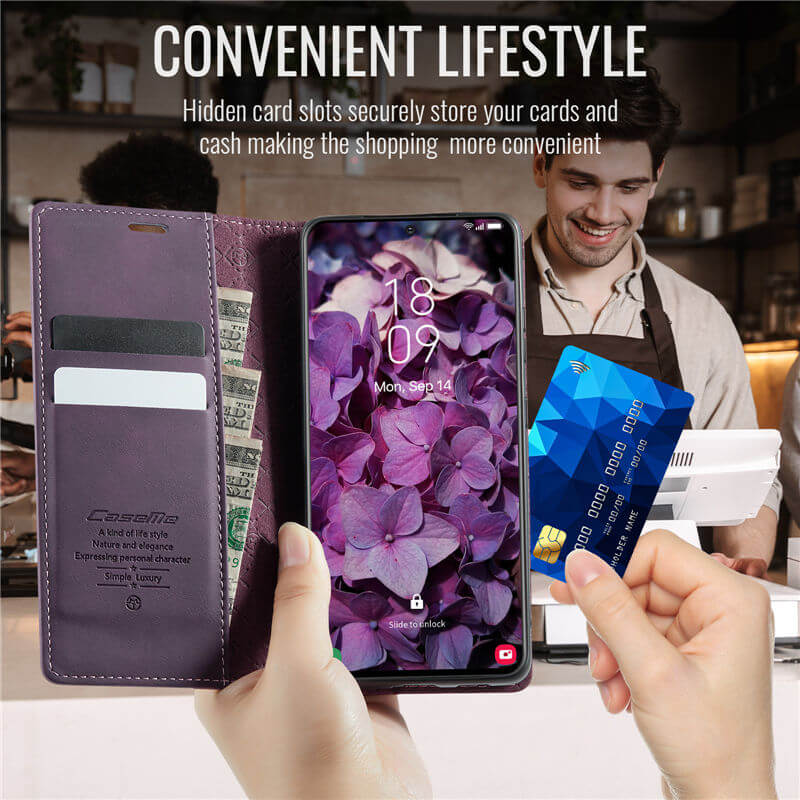 CaseMe Samsung Galaxy S20 Ultra Magnetic Wallet Case with RFID Blocking