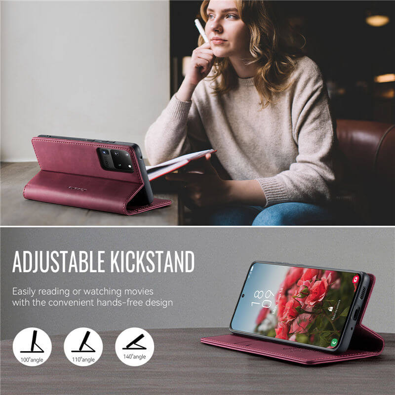 CaseMe Samsung Galaxy S20 Ultra Magnetic Wallet Case with RFID Blocking