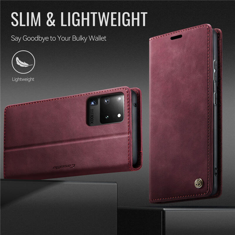 CaseMe Samsung Galaxy S20 Ultra Magnetic Wallet Case with RFID Blocking