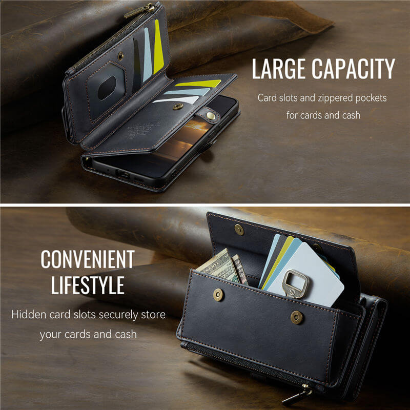 CaseMe Samsung Galaxy S20 Ultra Wallet Case – RFID Blocking, 9 Card Slots, Crossbody Strap & Wireless Charging
