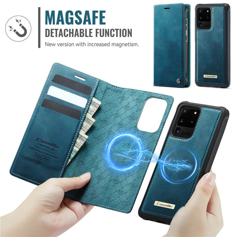 CaseMe Samsung Galaxy S20 Ultra 2-in-1 Magnetic Wallet Case with RFID Blocking