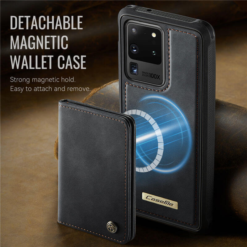 CaseMe Samsung Galaxy S20 Ultra 2-in-1 Magnetic Wallet Case
